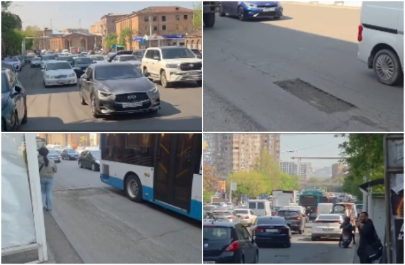 Արհեստական խցանումներ՝ իշխանությունների անփույթ աշխատանքի հետևանքով (տեսանյութ)